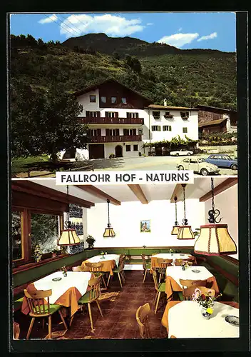 AK Naturns bei Meran, Hotel Garni Fallrohr-Hof, Innenansicht