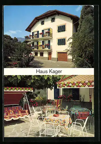AK Eppan-Gand, Pension Haus Kager, Lamprechtsweg 30, Innenansicht