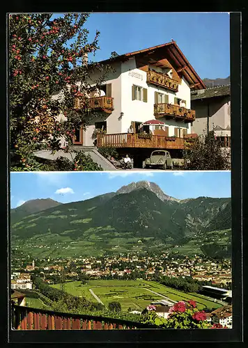 AK Marling bie Meran, Pension Alpenberg