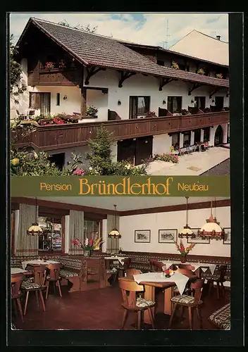 AK Marling bei Meran, Pension Bründlerhof, F. Innerhofer-Strasse 5, Innenansicht