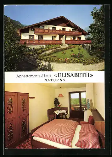 AK Naturns bei Meran, Hotel Haus Elisabeth, Innenansicht