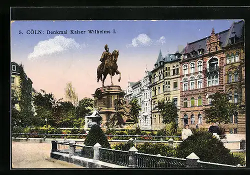 AK Köln, Denkmal Kaiser Wilhelm I.