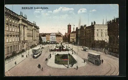 AK Berlin, Schlossplatz aus der Vogelschau