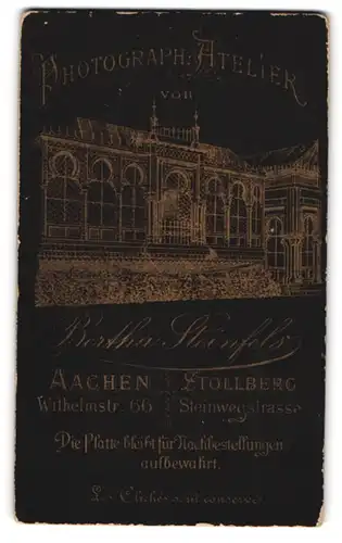 Fotografie Bertha Steinfels, Aachen, Wilhelmstrasse 66, Ansicht Aachen, Blick auf das Atelier