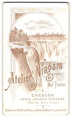 Fotografie Max Fischer, Dresden, Ansicht Niagara Falls, Blick auf die Niagara Fälle