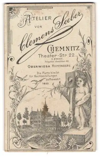 Fotografie Clemens Seeber, Chemnitz, Theater-Str. 22, Ansicht Oberwiesa, Blick auf das Atelierhaus, Knabe Plattenkamera