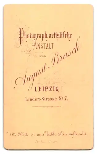 Fotografie A. Brasch, Leipzig, Portrait Fakultätslehrer an der Rechts-Fakultät Leipzig