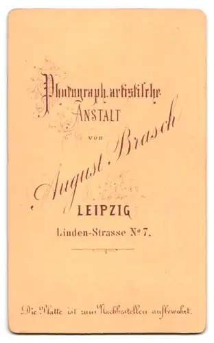 Fotografie A. Brasch, Leipzig, Porfessor Dr. der juristischen Fakultät Leipzig