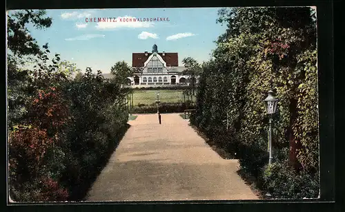 AK Chemnitz, Blick zur Küchwaldschänke