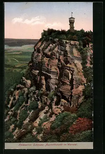 AK Heldrastein, Aussichtspunkt im Werratal