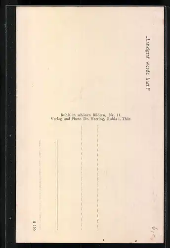 AK Ruhla, Die Landgrafenschmiede mit Hügel