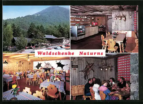 AK Naturns, Waldschenke mit Speisesaal