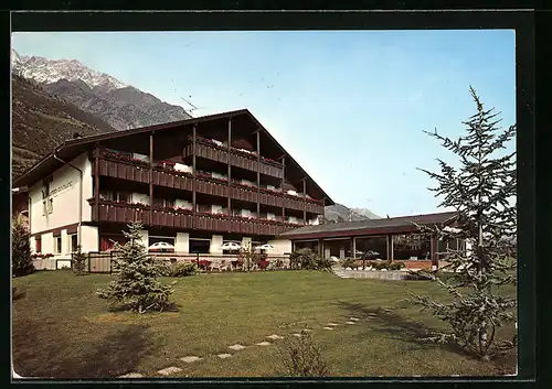 AK Naturns, Hotel Feldhof mit Sonnenterrassen