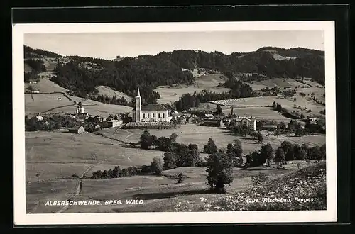AK Alberschwende, Ortsansicht mit Kirche