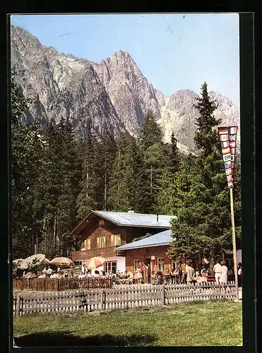 AK Antholz, Restaurant Al Lago mit Terrasse