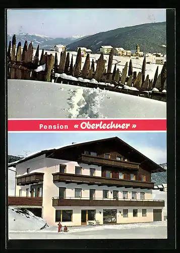 AK Meransen, Pension Oberlechner im Schnee