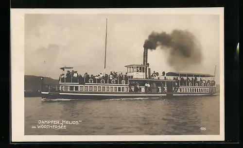 AK Österr. Dampfer gibt Volldampf auf dem Wörthersee
