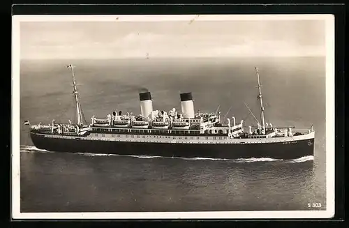 AK Passagierschiff MS Monte Rosa aus der Vogelschau
