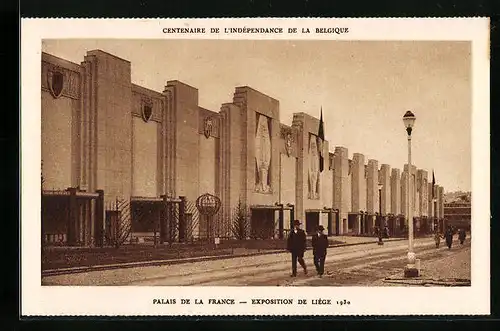 AK Liége, Exposition Internationale 1930 - Centenaire de L`Independance de la Belgique, Palais de la France