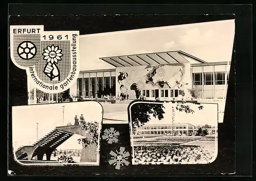 AK Erfurt, 1. Internationale Gartenbauausstellung der sozialistischen Länder 1961 - Ausstellungsgelände
