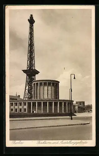 AK Berlin, Funkturm und Ausstellungsgelände