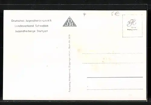 AK Stuttgart, Deutsches Jugendherbergswerk Landesverband Schwaben, Jugendherberge, Innenansicht