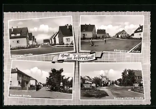 AK Wörrstadt, Rommersheimer Strasse, Königsberger Strasse, Danziger Strasse