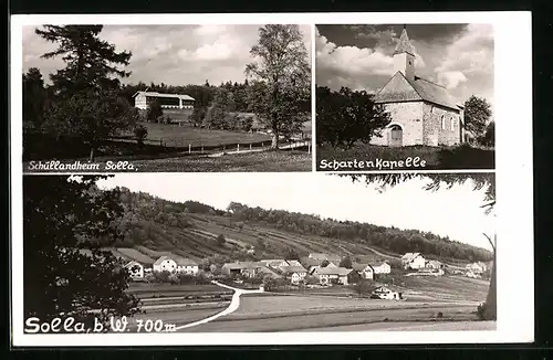 AK Solla b. W., Teilansicht, Schullandheim, Schartenkapelle