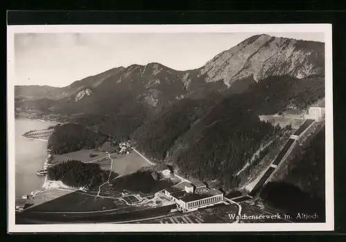 AK Altjoch, Ortspartie mit Walchenseewerk