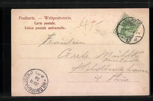 AK Leipzig, Reichsgericht mit Schmuckplatz und Villen