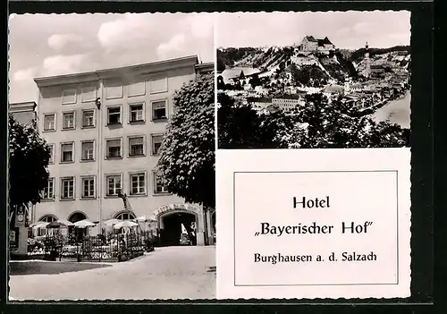 AK Burghausen a. d. Salzach, Hotel Bayerischer Hof