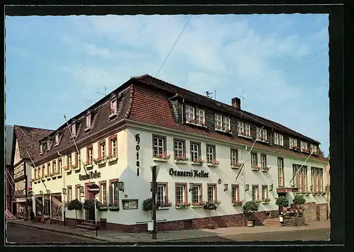 AK Miltenberg /Main, Hotel Brauerei Keller in der Stadtmitte