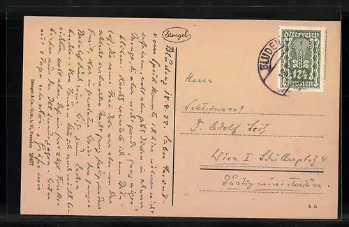 AK Bludenz, Teilansicht und Scesaplana