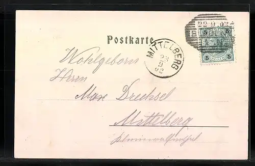 AK Bludenz /Arlbergbahn, Montigel und Scesaplana