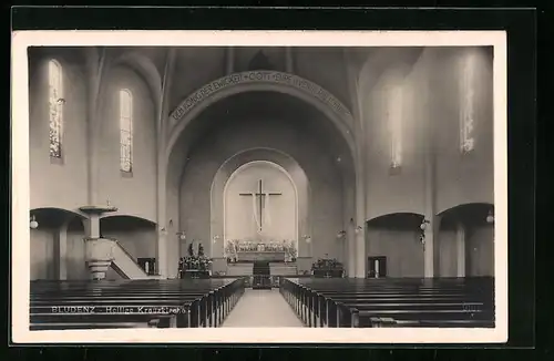 AK Bludenz, Heilige Kreuzkirche, Innenansicht