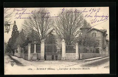 AK Écully, Carrefour de Charrière Blanche