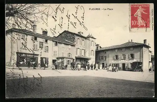 AK Fleurie, La Place, Magasins