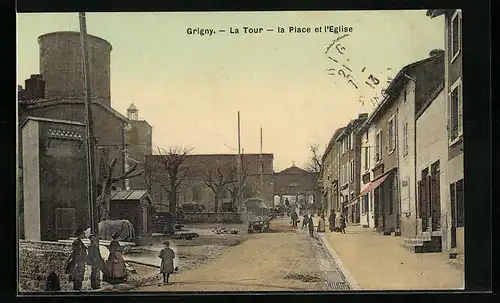 AK Grigny, La Tour, la Place et l`Eglise