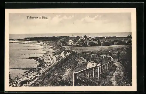 AK Thiessow /Rügen, Partie am Küstenweg