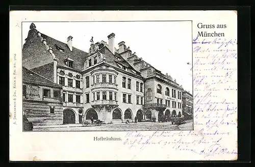 AK München, Münchner Hofbräuhaus