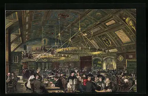 AK München, Königliches Hofbräuhaus, Festsaal, Innenansicht