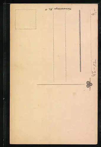 AK Wanderer beim Abschied von der Liebsten