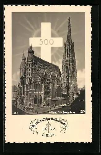 AK Wien, Katholikentag 1933, Stefansdom