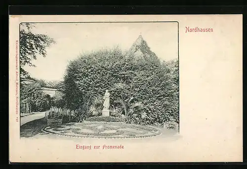 AK Nordhausen, Eingang zur Promenade
