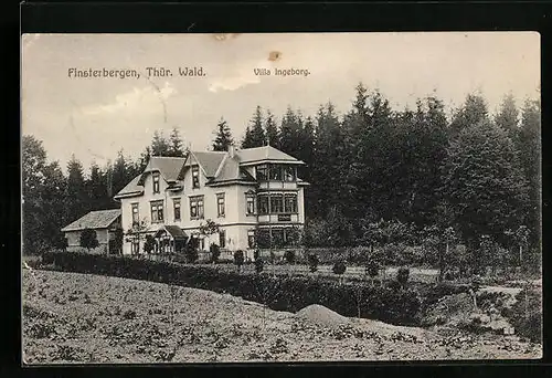 AK Finsterbergen /Thür. Wald, Hotel Villa Ingeborg