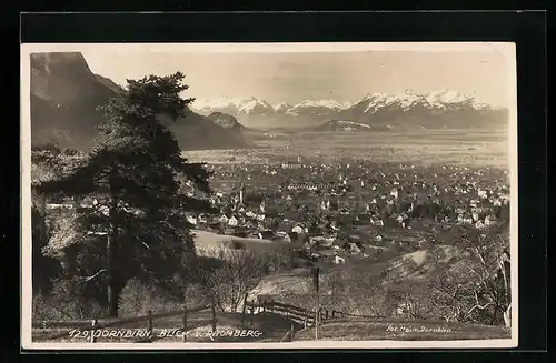 AK Dornbirn, Blick vom Rhomberg