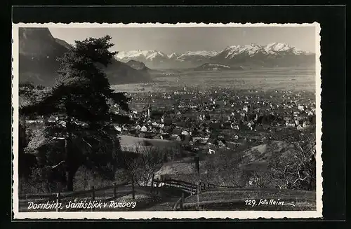 AK Dornbirn, Säntisblick v. Romberg