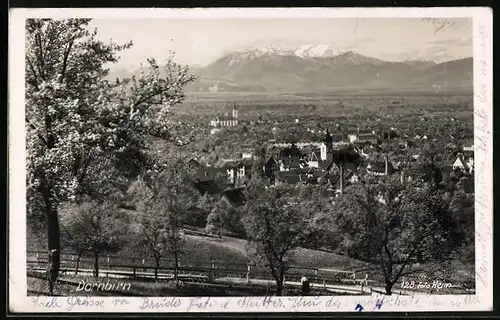 AK Dornbirn, Ortsansicht mit Kirche