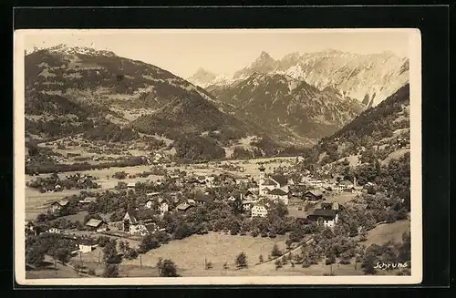 AK Schruns, Gesamtansicht aus der Vogelschau