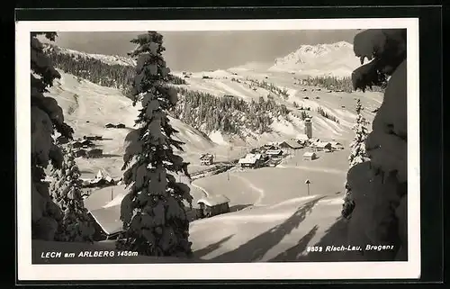 AK Lech, Ortsansicht im Schnee